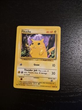 Vintage 1999 Pikachu Card